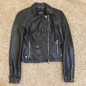 Express Black Leather Jacket
